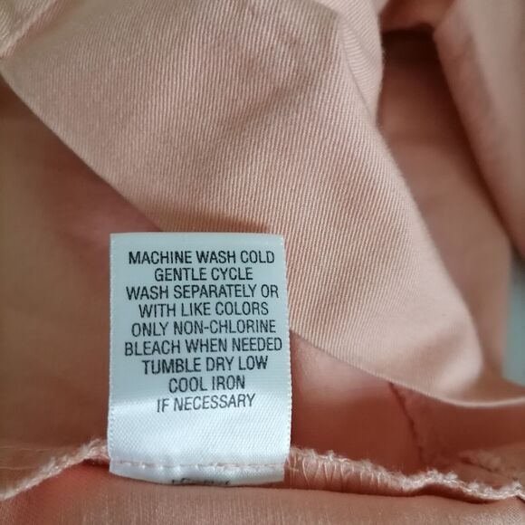 Studio Works Women's Peach Chino Fabric Full Zip Front Jacket Plus Size 2X - Picture 7 of 7